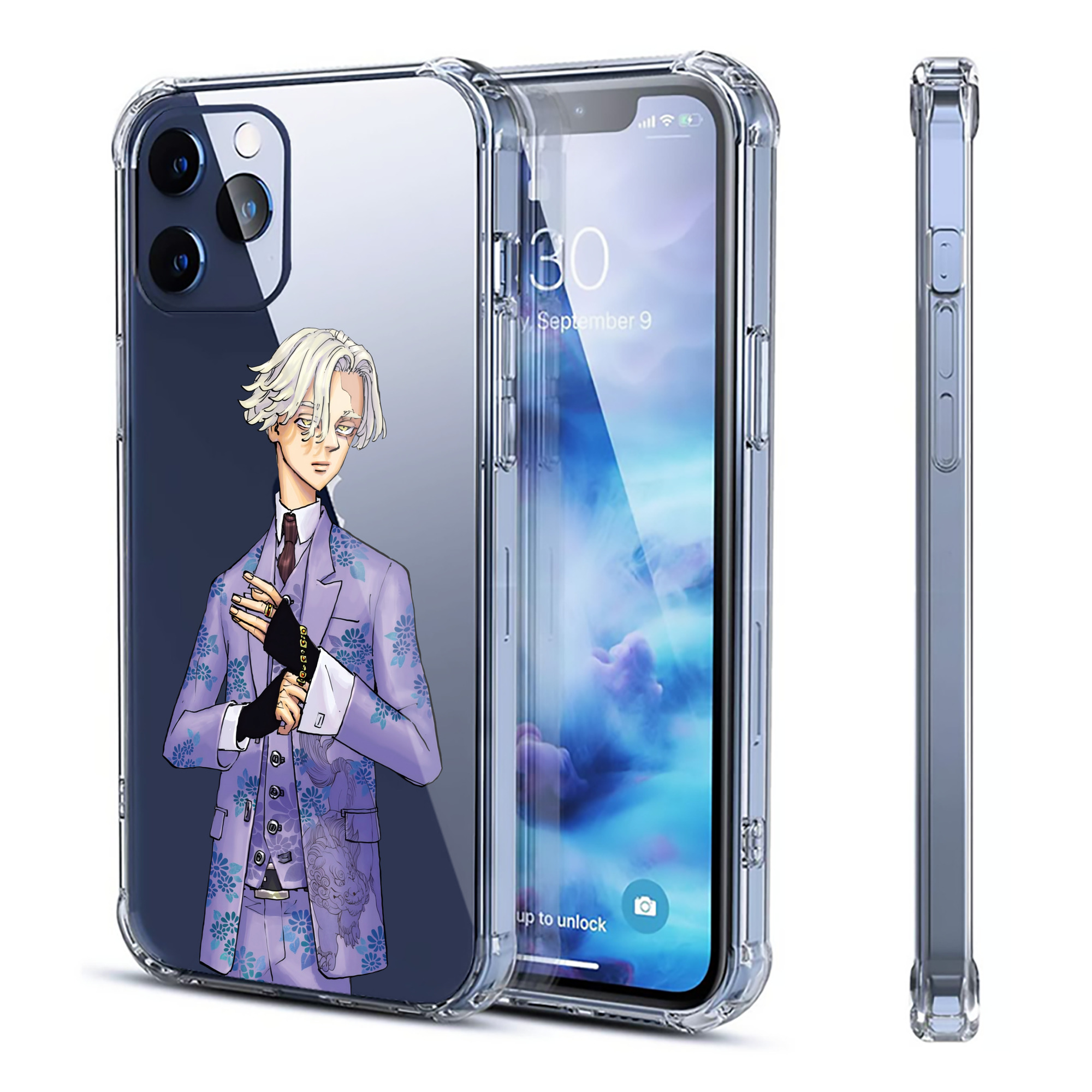 （画像用） 東京リベンジャーズ Tokyo Revengers 【iPhone 12シリーズ対応】透明スマホケース（クリアソフトケース）